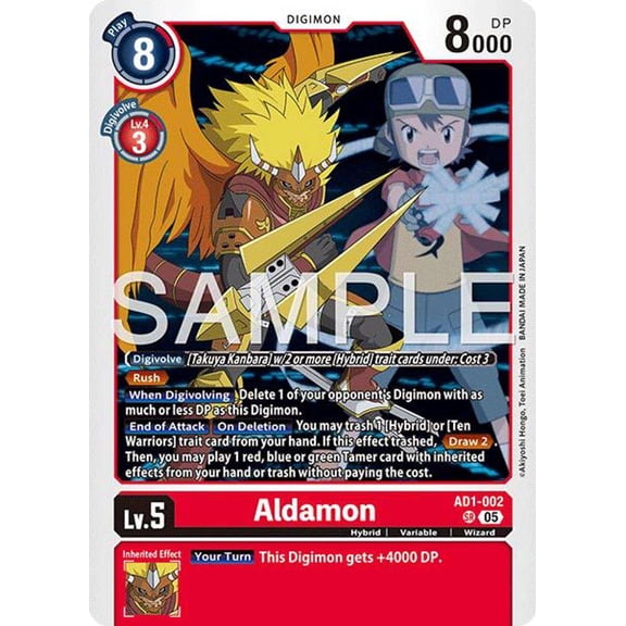 Advanced Booster Digimon Generation Aldamon AD1-002