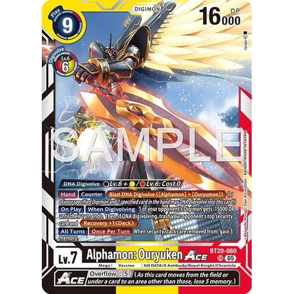 Advanced Booster Digimon Generation Alphamon: Ouryuken ACE BT20-060 [Reprint]