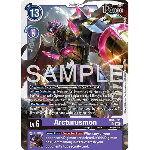 Advanced Booster Digimon Generation Arcturusmon RB1-031 [Reprint]