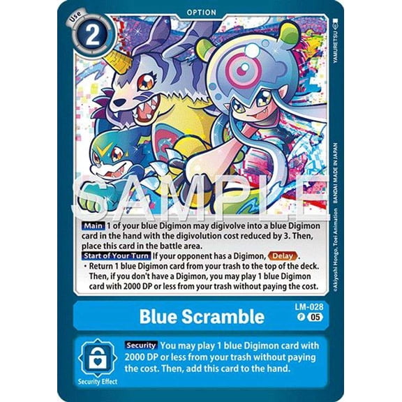 Advanced Booster Digimon Generation Blue Scramble LM-028 [Reprint]