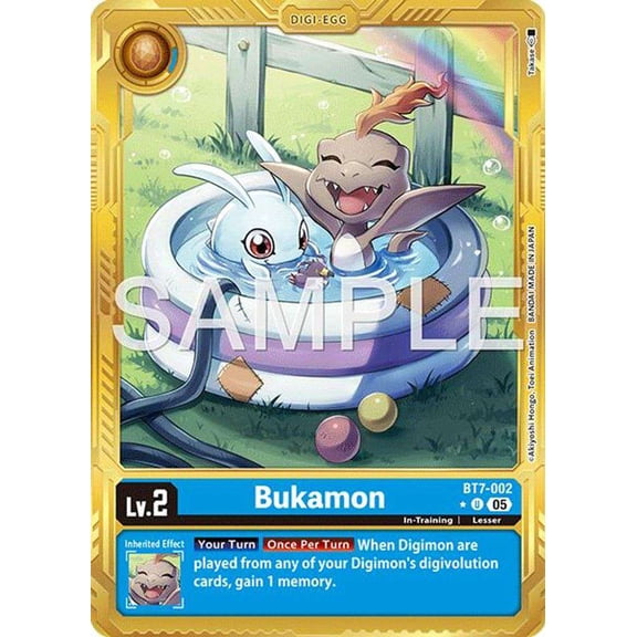 Advanced Booster Digimon Generation Bukamon BT7-002 [Gold Border]