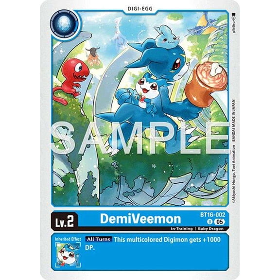 Advanced Booster Digimon Generation DemiVeemon BT16-002 [Reprint]