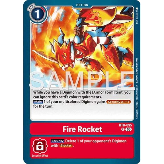 Advanced Booster Digimon Generation Fire Rocket BT8-095 [Reprint]