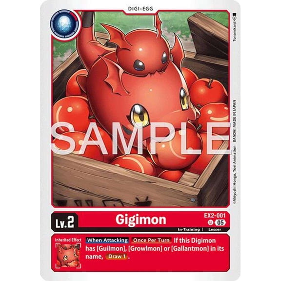 Advanced Booster Digimon Generation Gigimon EX2-001 [Reprint]