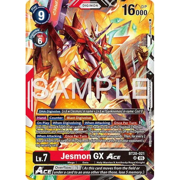 Advanced Booster Digimon Generation Jesmon GX ACE BT20-021 [Reprint]