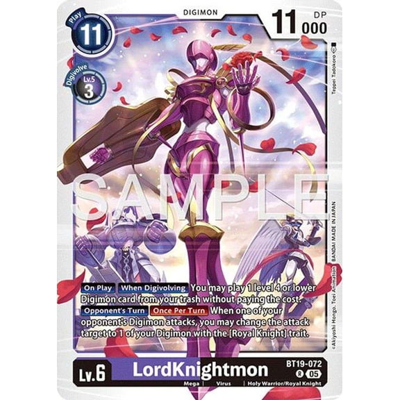Advanced Booster Digimon Generation LordKnightmon BT19-072 [Reprint]