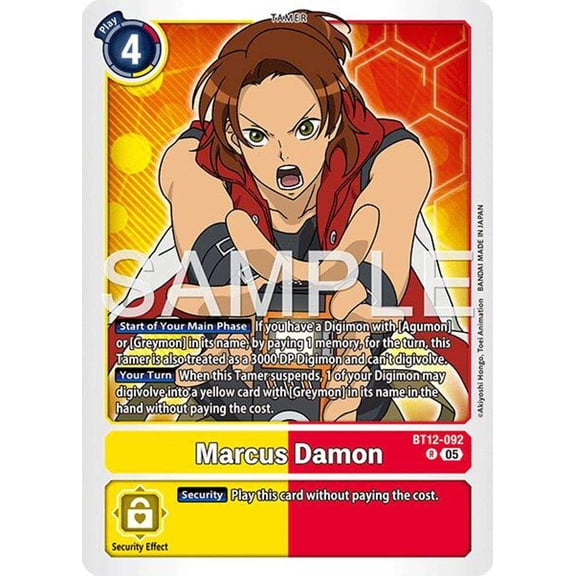 Advanced Booster Digimon Generation Marcus Damon BT12-092 [Reprint]