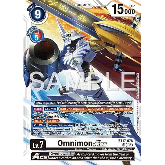 Advanced Booster Digimon Generation Omnimon ACE BT17-078 [Reprint]