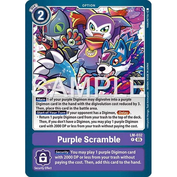 Advanced Booster Digimon Generation Purple Scramble LM-032 [Reprint]
