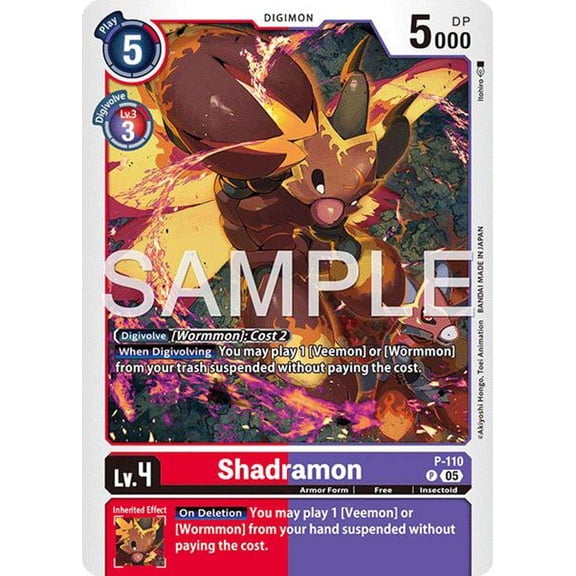 Advanced Booster Digimon Generation Shadramon P-110 [Reprint]