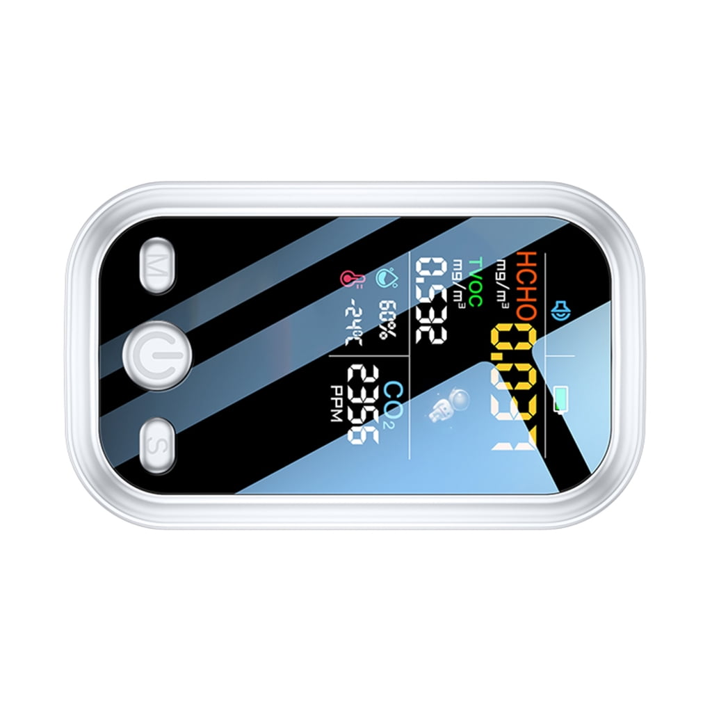 Advanced CO2 Temperature Humidity Meter with LCD Screen CO2 Digital Monitors Simple to Use for Offices & Residential Use