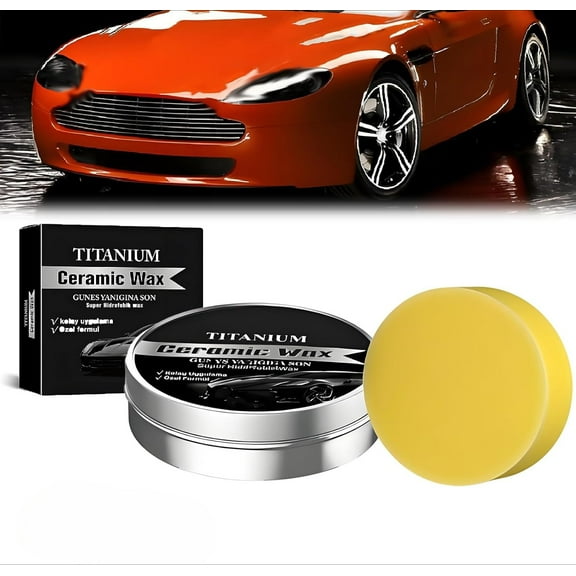 Advanced Car Paint Restoration Compound, Titanium Ceramic Scratch Remover for Deep Scratches & Swirls, High-Gloss Auto Polishing Paste, Vehicle Exterior Care