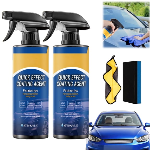 Advanced Car Quick-Acting Coating Agent Spray, 2026 New Multifunctional Quick Effect Coating Agent for Car, Easy to Use Waterless Car Wash Spray, Long-Lasting Hydrophobic