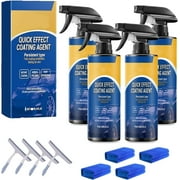 Advanced Car Quick-Acting Coating Agent Spray, Quickly Effect Coatings Agent, 3 In 1 High Protection Quicks Cars Coating Spray, Easy to Use And Clean, Waterless Wash, Lasting (4 Pack)