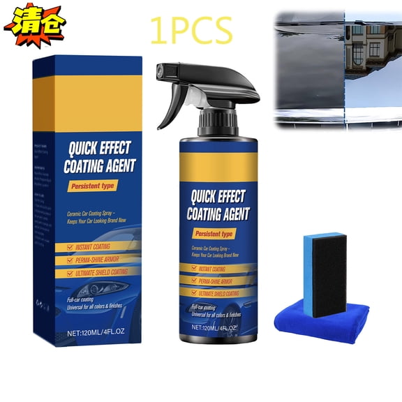 Advanced Car Quick-acting Coating Agent Spray, 2025 New Quick Effect Coating Agent for Car, 3 in 1 High Protection Quickly Car Coating Spray, Waterless Wash Coat Car Wax Polish Sprays