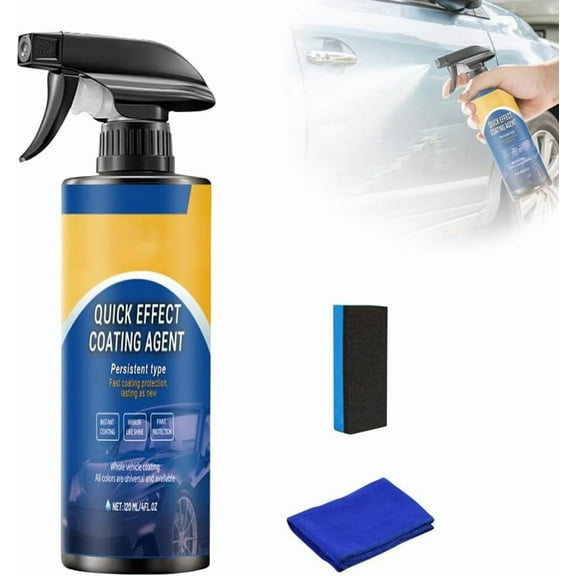 Advanced Car Quick-acting Coating Agent Spray, Quick Effect Coating Agent for Car with Long-Lasting Protection, Car Coating Spray for Shine & Protection, Waterless Wash & Scratch Polish Formula