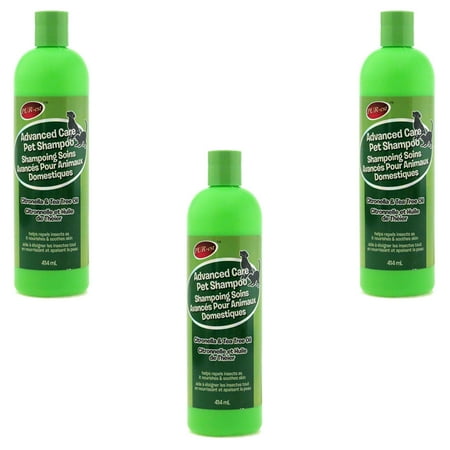 Advanced Care Pet Shampoo Citronella & Tea Tree Oil 414ml by PUR-est (Pack of 3)
