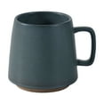 thumbnail image 1 of Ceramic Coffee Cup, Japanese-Style Mug with Ergonomic Handle, Wide-Mouth Easy-Clean Insulated Hot Beverage Cup for Home / Office, 1 of 5