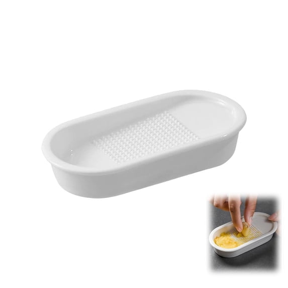 Advanced Ceramic Grater Plate for Ginger, Garlic, Onion, Cheese, Lemon ...
