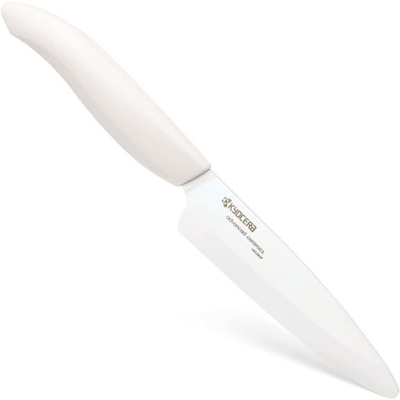 Advanced Ceramic Revolution Series 4.5-inch Utility Knife, White Handle, White Blade