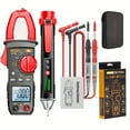 thumbnail image 1 of TKDMR Clamp Meter Multimeter Tester 4000 Counts with Ohm Volt Amp and Diode Voltage Meter, Electrical Tester Volt Ohm Amp Meter, 1Pack, 1 of 7