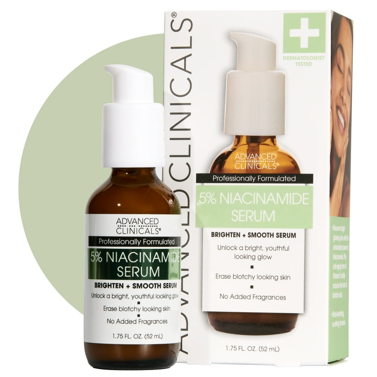 Advanced Clinicals 5% Niacinamide Face Serum, Anti-Aging, Reduces