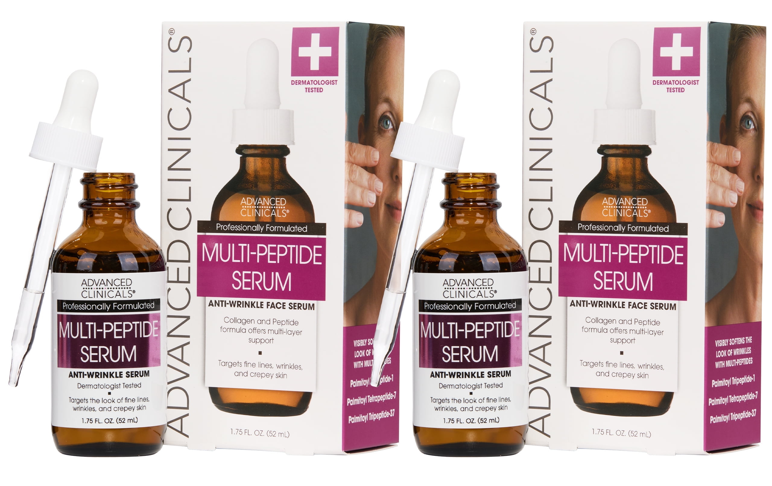 Advanced Clinicals Collagen Peptide Anti-Aging Face Serum for