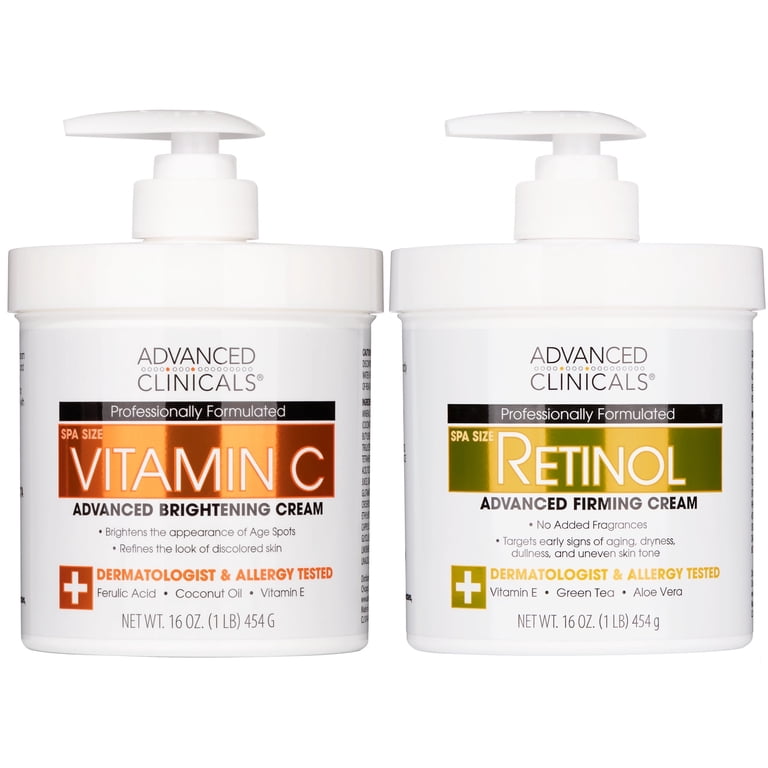 Advanced Clinicals Anti Aging Retinol & Brightening Vitamin C Body