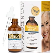 Advanced Clinicals Anti-Wrinkle Retinol Serum for Face. Anti-Aging, Wrinkle Reducing Facial Serum. 1.75 fl oz.