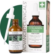 Advanced Clinicals Collagen Face Serum. Plumping Facial Serum for Sagging Skin. 1.75 fl oz