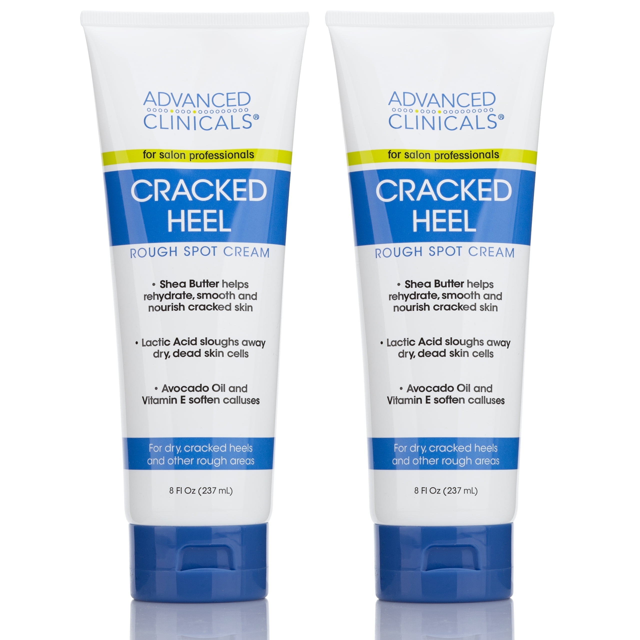 Advanced Clinicals Cracked Heel Cream For Dry, Cracked Feet