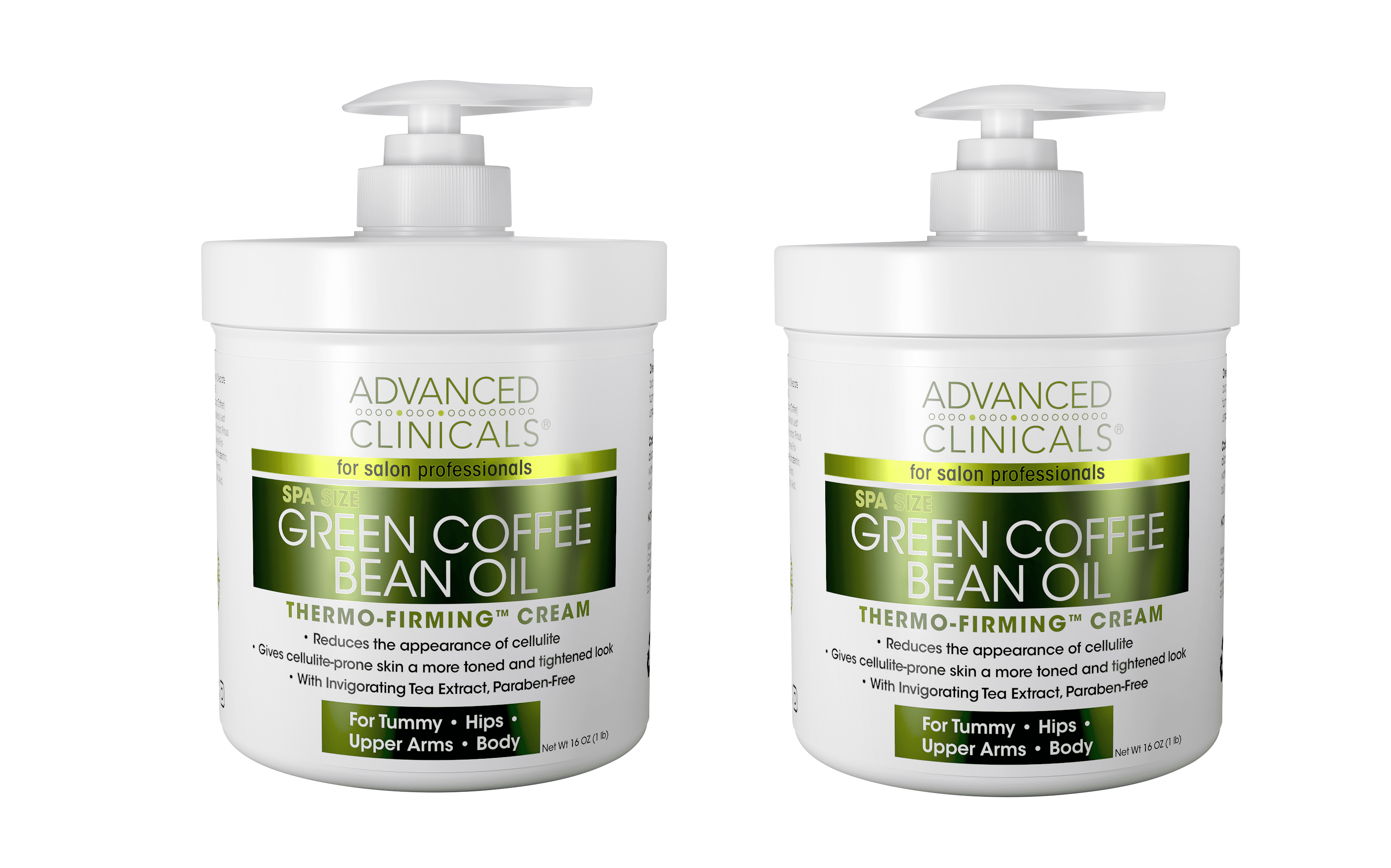 Advanced Clinicals Green Coffee Bean Oil Cream Firming Body Lotion For Cellulite & Toning, 2