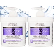 Advanced Clinicals Hyaluronic Acid Cream 16oz 2-Pk - rated 4.5 stars from 39 reviews