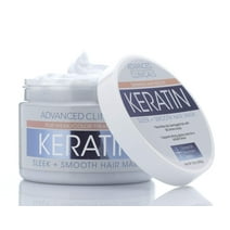 Advanced Clinicals Keratin Sleek + Smooth Hair Mask for Damaged Hair. 12 fl oz