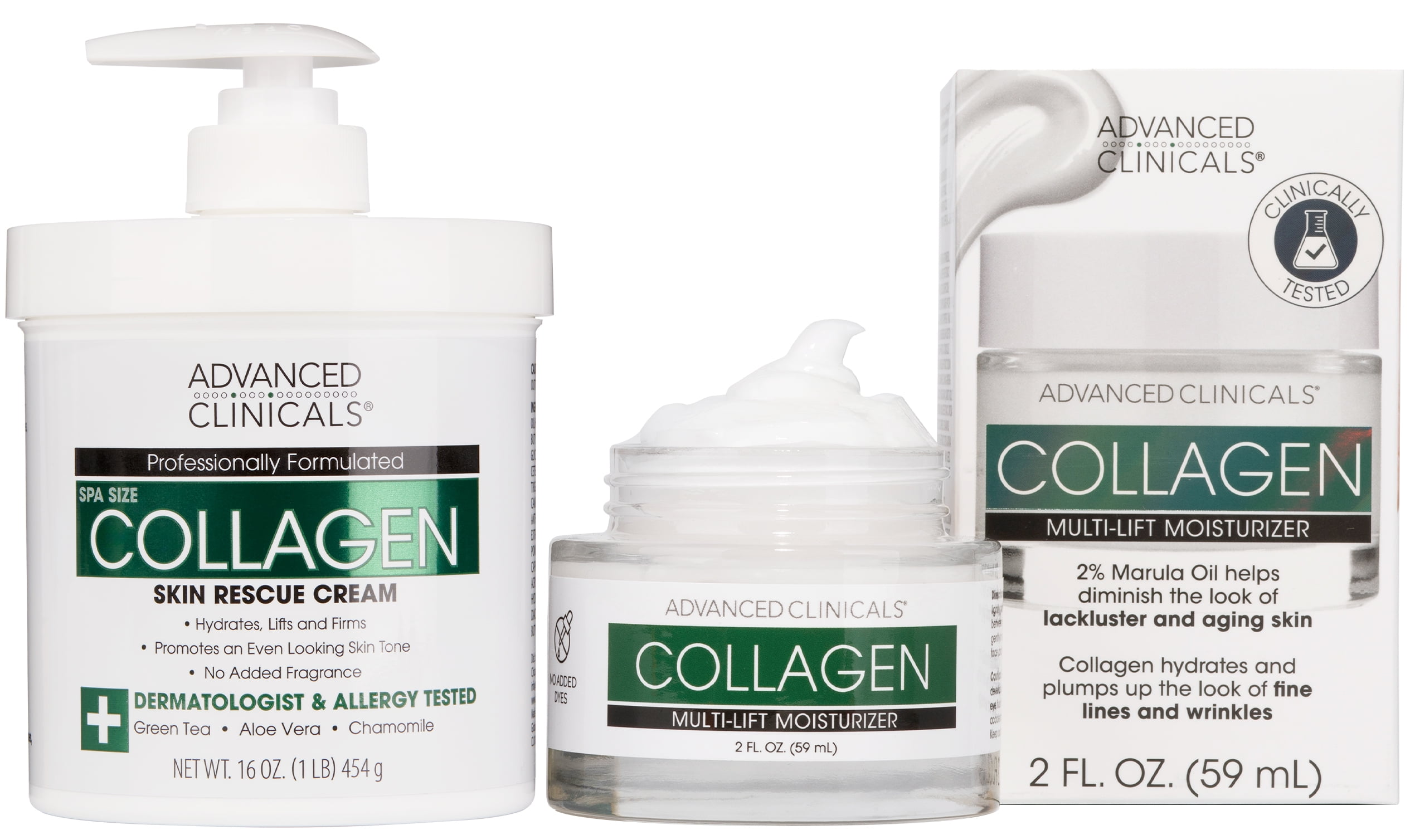 Advanced Clinicals Pure Collagen Skin Lotion - Moisturizing Face