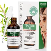 Advanced Clinicals Tea Tree Oil Face Serum W/ Witch Hazel For Acne, Redness, and Facial Blemishes. 1.8 fl oz