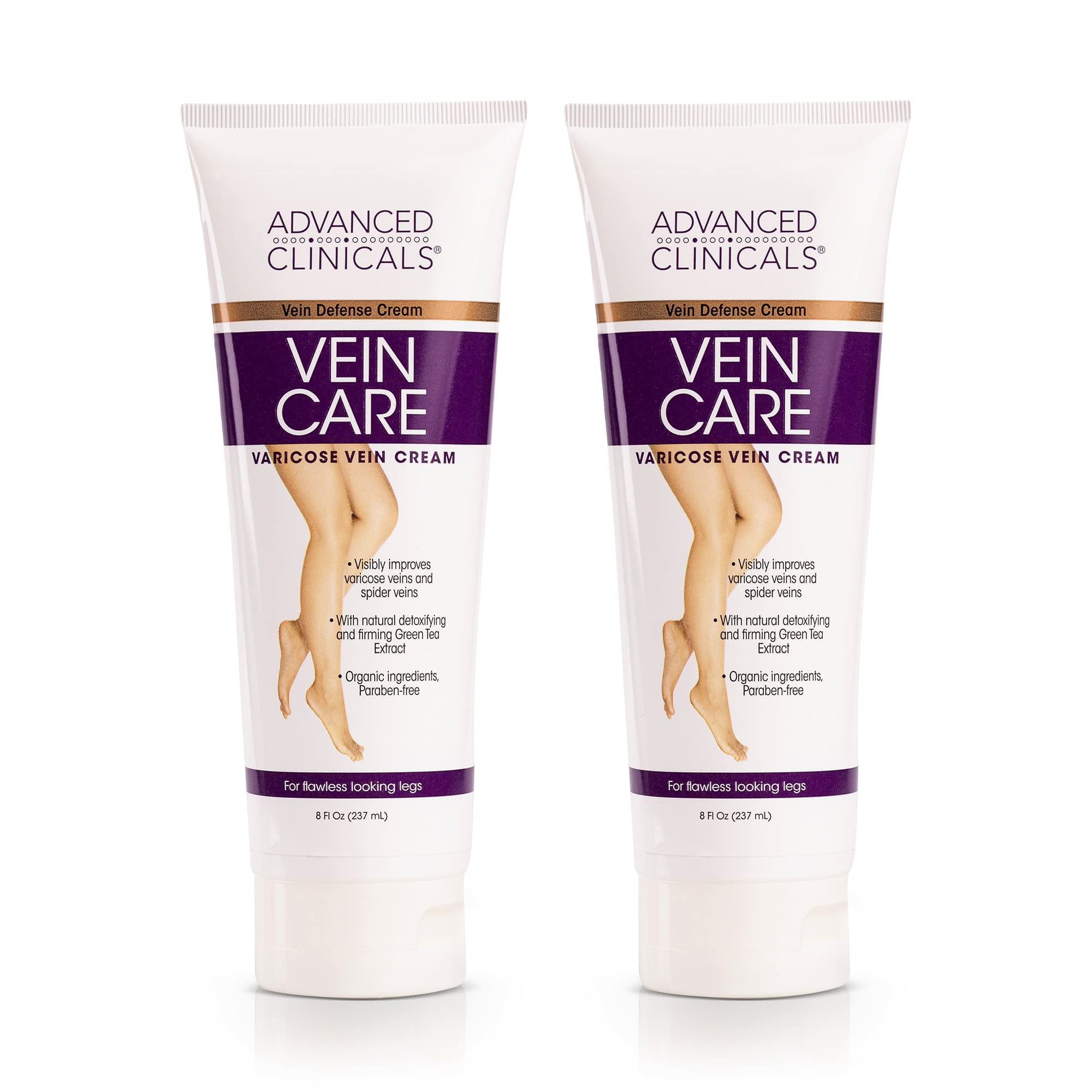 Advanced Clinicals Vein Care Body Cream for Circulation and Varicose