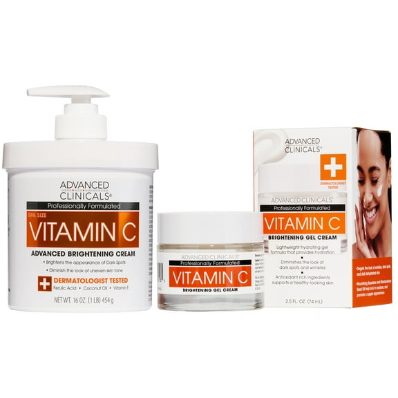 Advanced Clinicals Vitamin C Body Cream & Face Cream Set