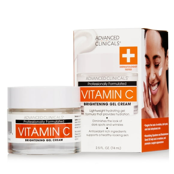Advanced Clinicals Vitamin C Face Gel Cream 2 fl oz