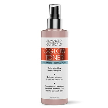 Advanced Clinicals Vitamin C & Ferulic Acid C-Glow Face Toner. 8 fl oz