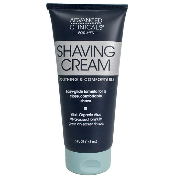 Advanced Clinicals for Men SHAVING CREAM, Sandalwood Scent, 5 fl oz