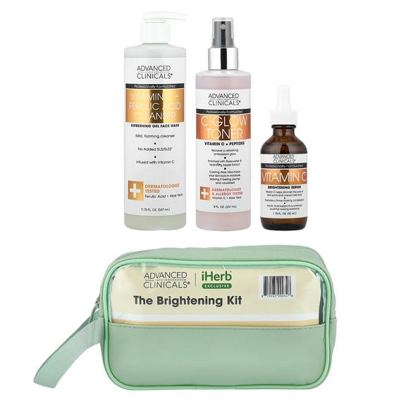 Advanced Clinicals iHerb Exclusive, The Brightening Kit, 4 Items
