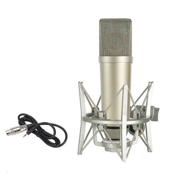Advanced Condenser Microphones For Live Streaming Conferences Metal Construction