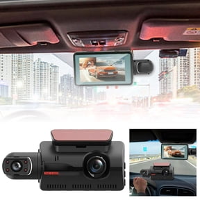 Advanced Dash Cam with Built-in Rechargeable Battery | Portable Compact Design & Food-Grade Safe Material for Travel and Car | with User-Friendly Interface | Convenience Black