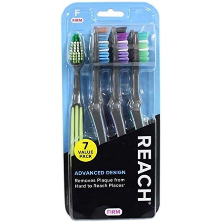 Advanced Design Adult Toothbrush, Firm, 7 Count