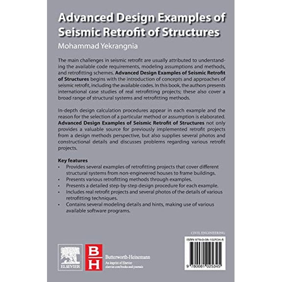 Pre-Owned Advanced Design Examples of Seismic Retrofit of Structures [Paperback] Yekrangnia, Mohammad