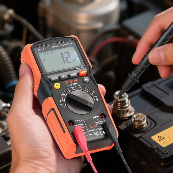 Advanced Digital Multimeter, 6000 Counts True RMS - Auto-Ranging DC/AC Voltmeter, Current, Resistance, Capacitance, Temperature Tester with Diode, Continuity, Low Impedance Modes