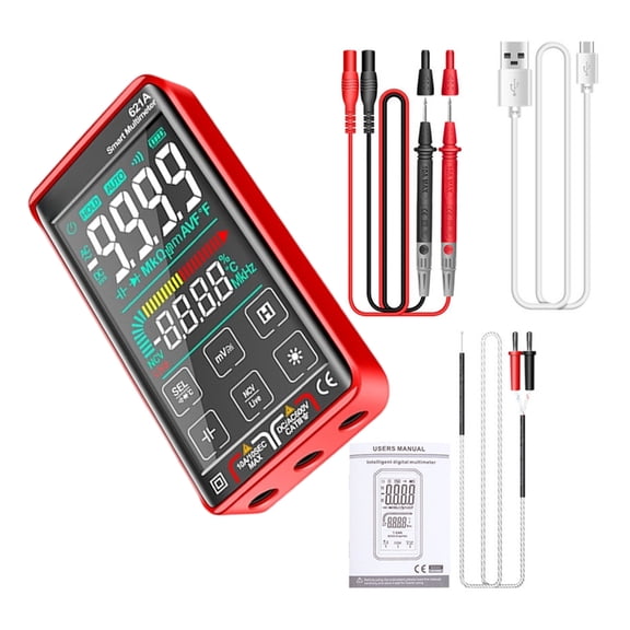 Advanced Digital Multimeter with Large LCD Screen & Strong ABS Housing Intelligent Device for Accurate Measurements