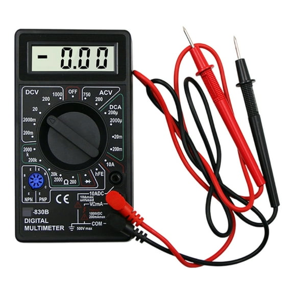 Advanced Digital Multimeter with Safety Probes Auto Ranging Electric Current Resistance Diode Triode Analyzers for Home