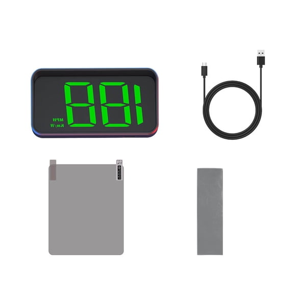 Advanced Digital Speedometer Head Up Display with Real Readout for Enhanced Driving Auto Brightness and Large Font Projection